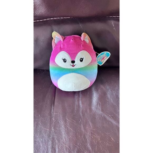 SQUISHMALLOWS XENIA OMBRE RAINBOW FOX NEW KELLYTOY - Picture 1 of 7